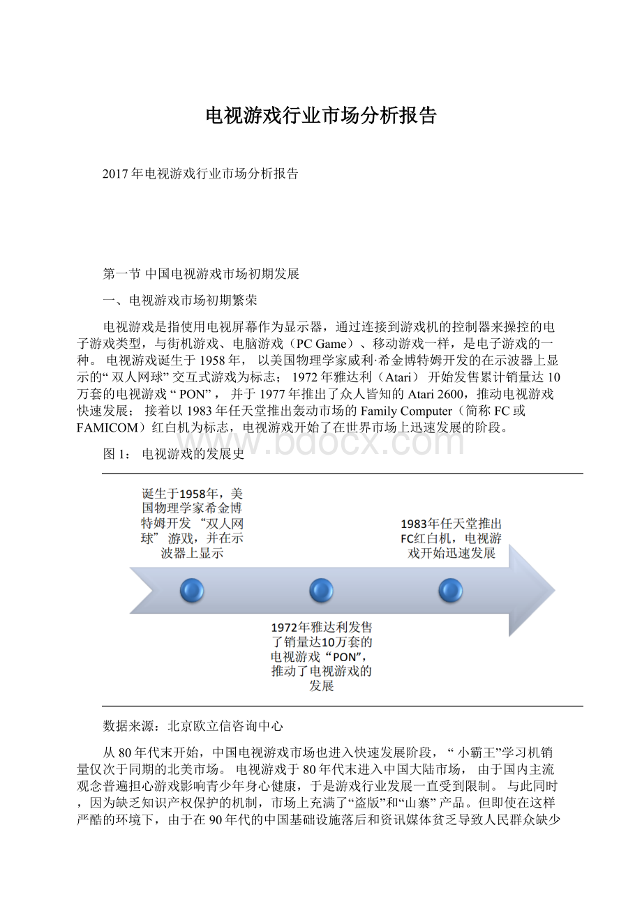 电视游戏行业市场分析报告Word文档下载推荐.docx