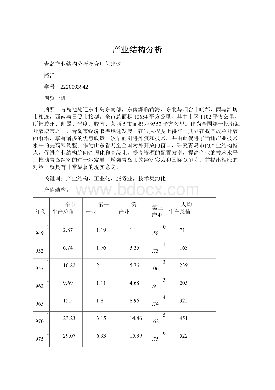 产业结构分析Word格式文档下载.docx_第1页