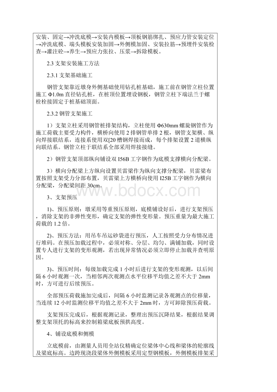 塘口疏解线特大桥56m连续梁边跨现浇段施工技术交底.docx_第2页