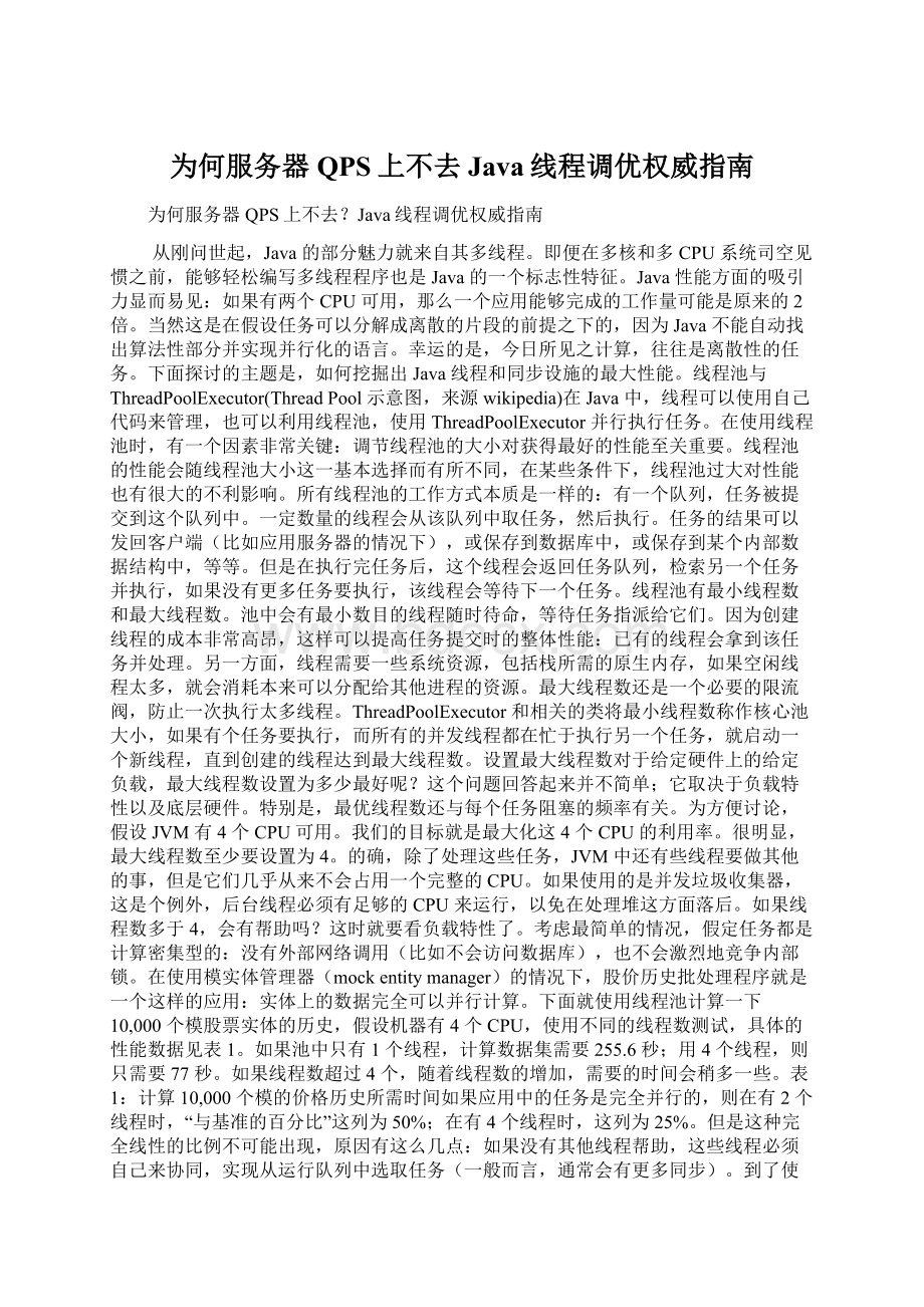 为何服务器QPS上不去Java线程调优权威指南.docx