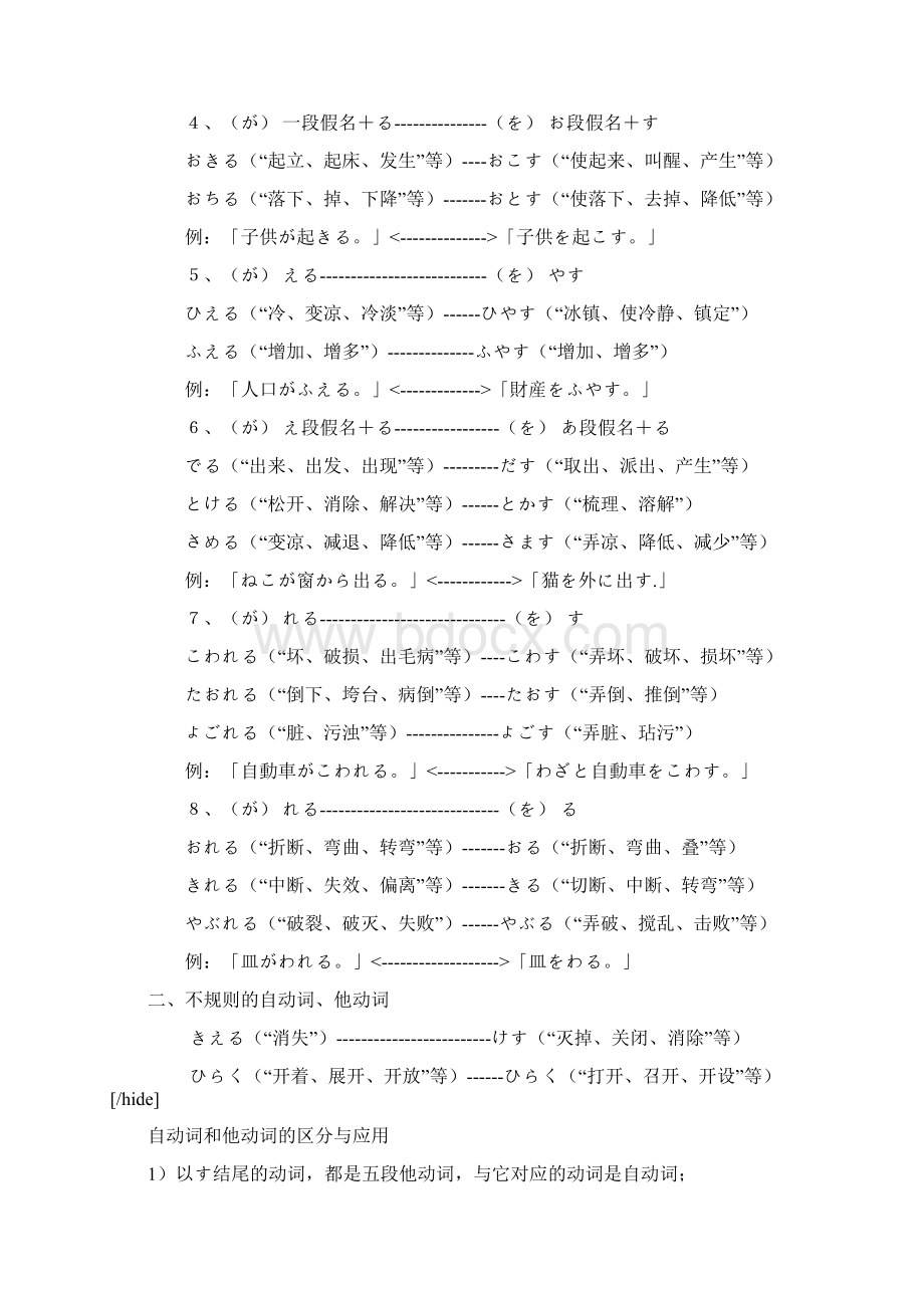 日语自他动词对照表.docx_第2页