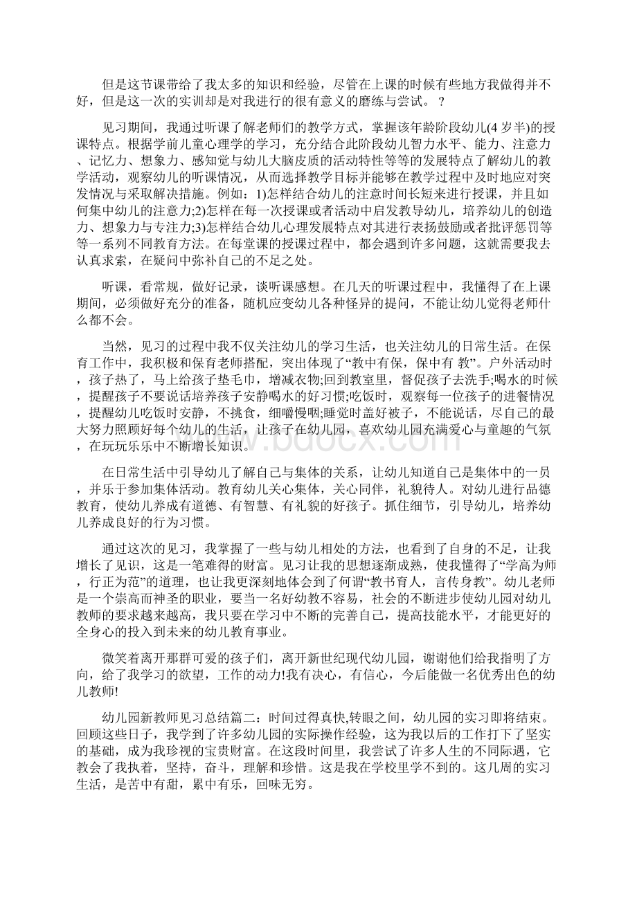 幼儿园新教师见习总结3篇.docx_第2页