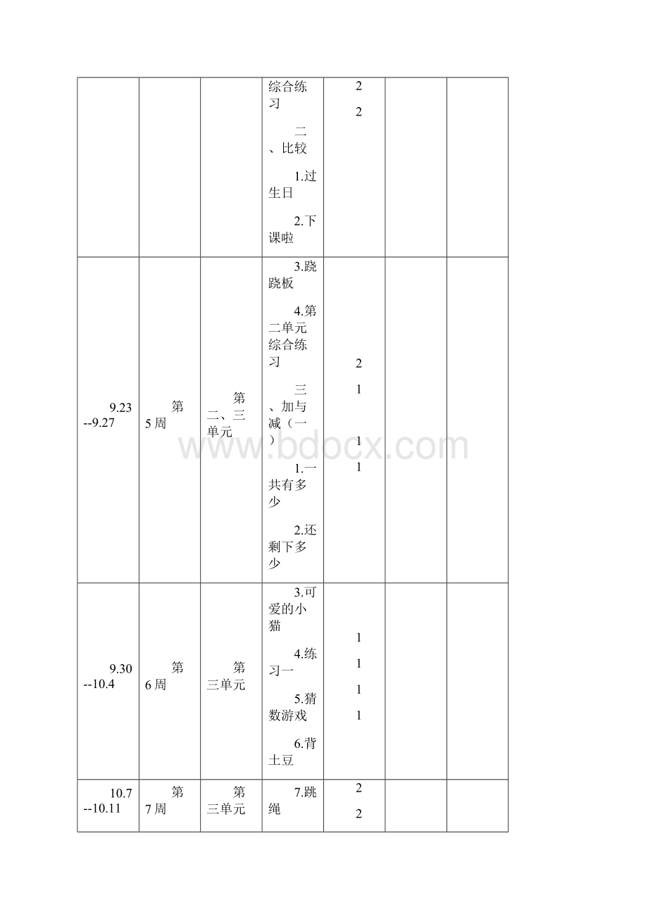 北师大版一年级数学上册教案 4Word文件下载.docx_第2页