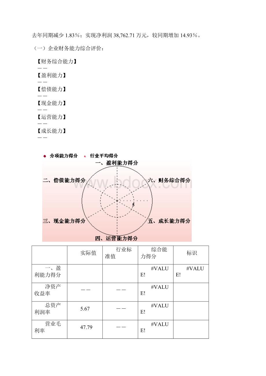 企业年度财务分析报告Word格式.docx_第2页