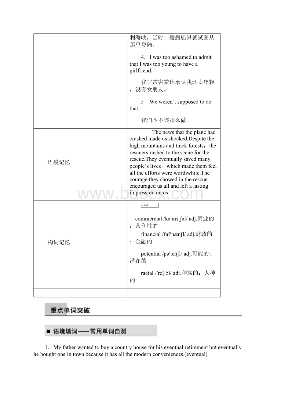 高考英语 Module 6 War and Peace同步导学 外研版选修6.docx_第3页