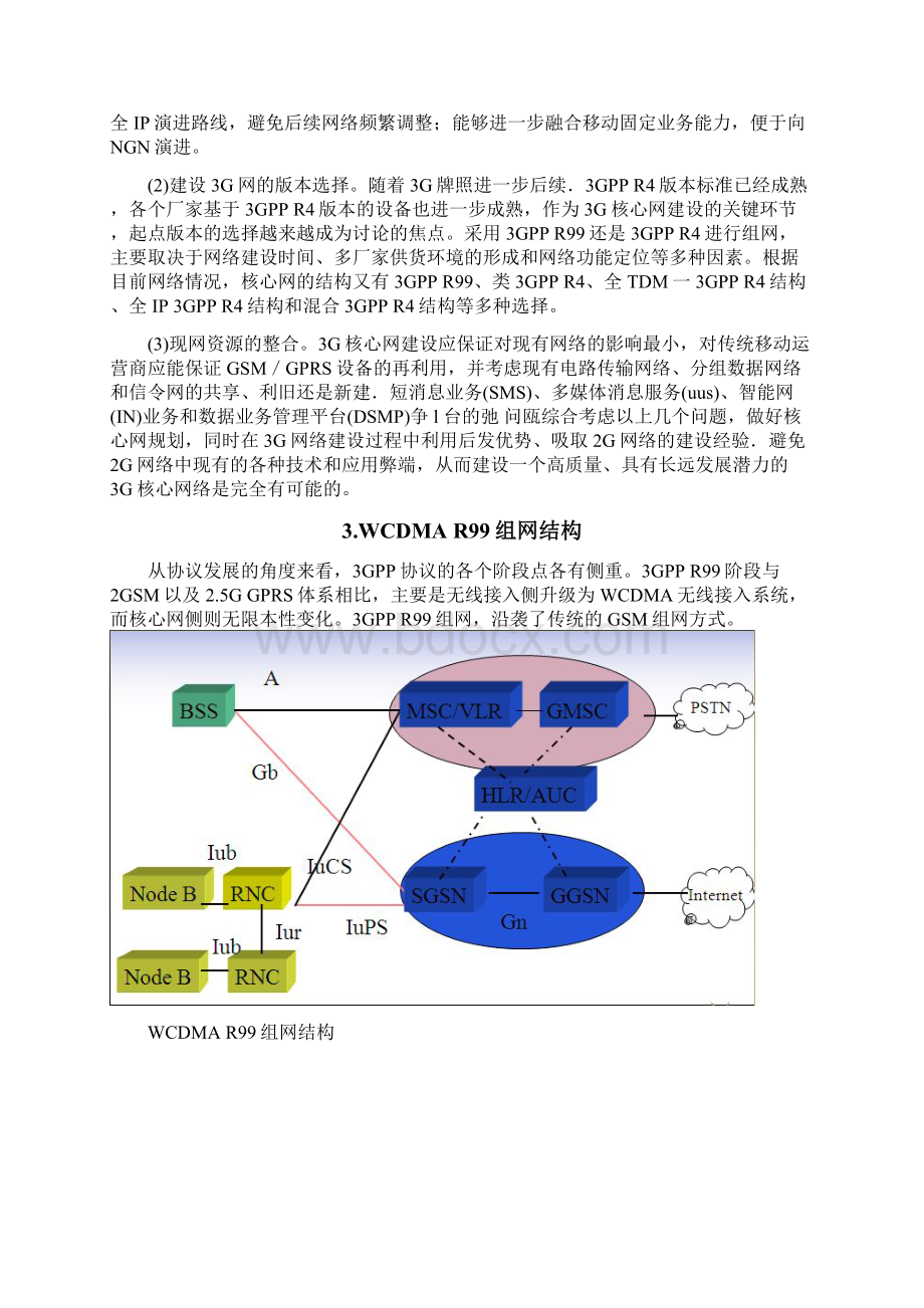 WCDMA移动通信系统分析报告Word文件下载.docx_第3页