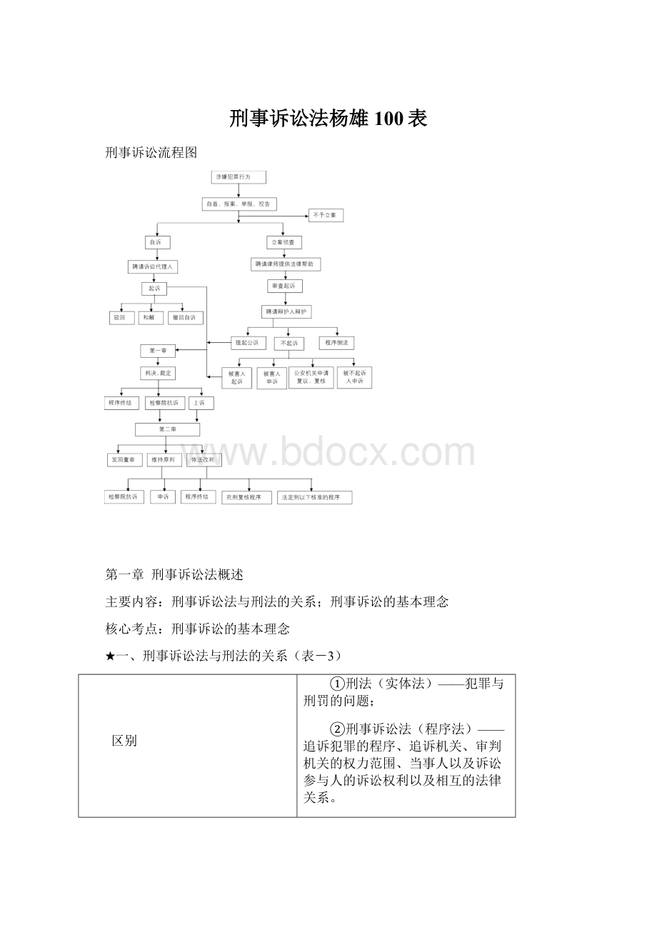 刑事诉讼法杨雄100表.docx_第1页