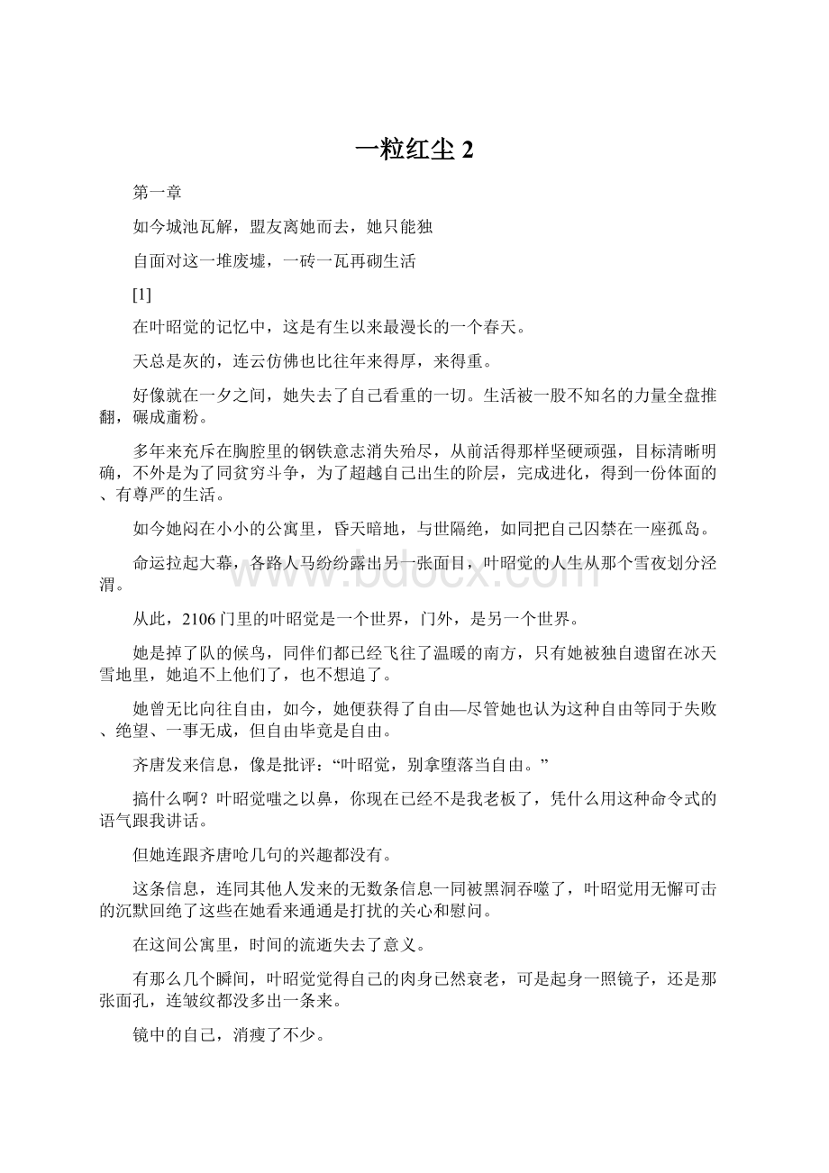 一粒红尘2Word文档格式.docx_第1页