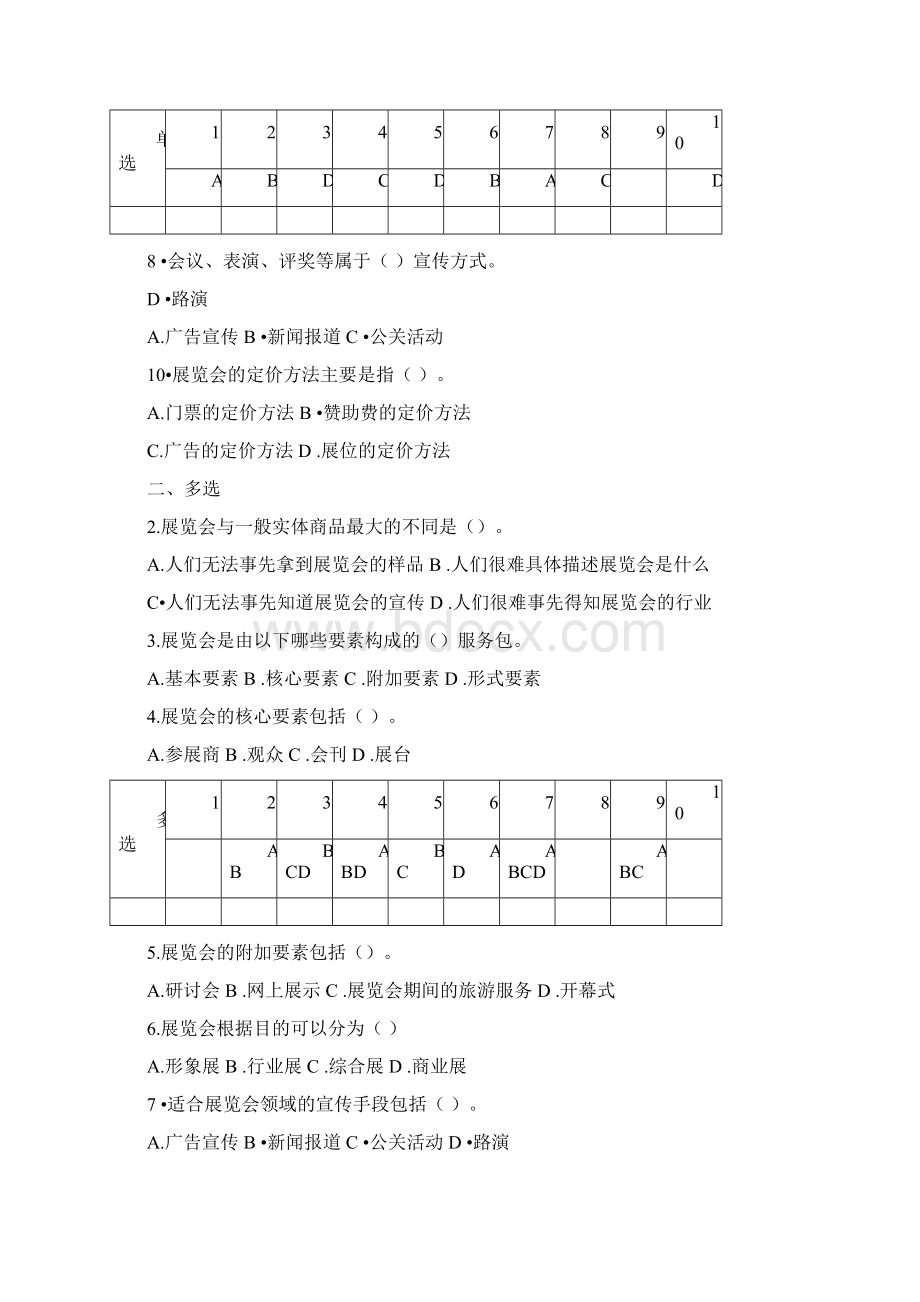 《会展营销实务》试题集市销.docx_第2页