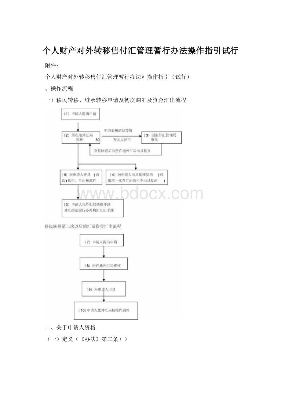 个人财产对外转移售付汇管理暂行办法操作指引试行.docx_第1页