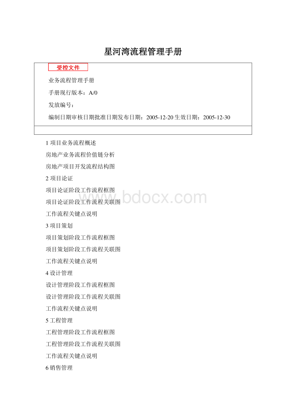 星河湾流程管理手册Word文件下载.docx