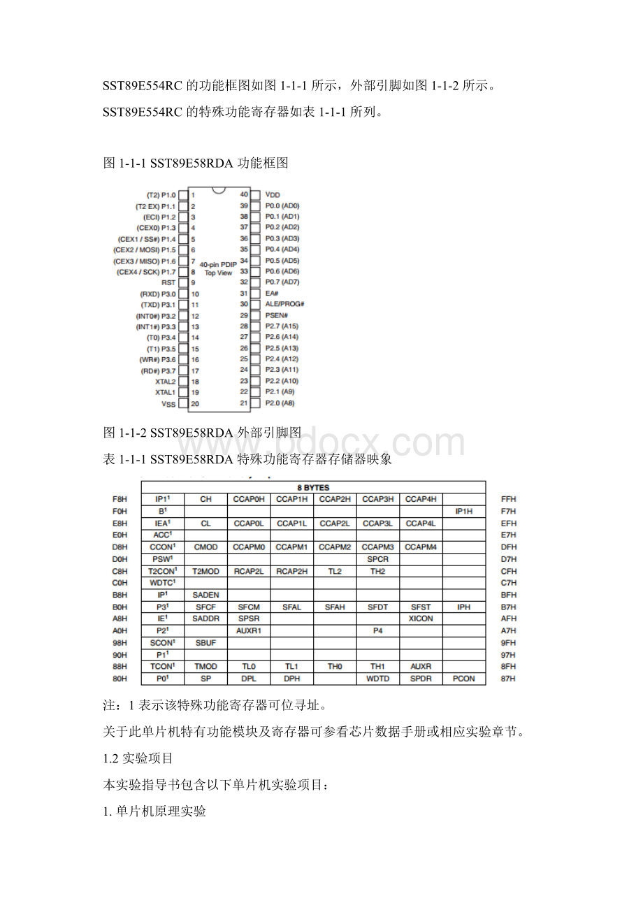 单片机实验指导书机05学生版Word格式文档下载.docx_第3页