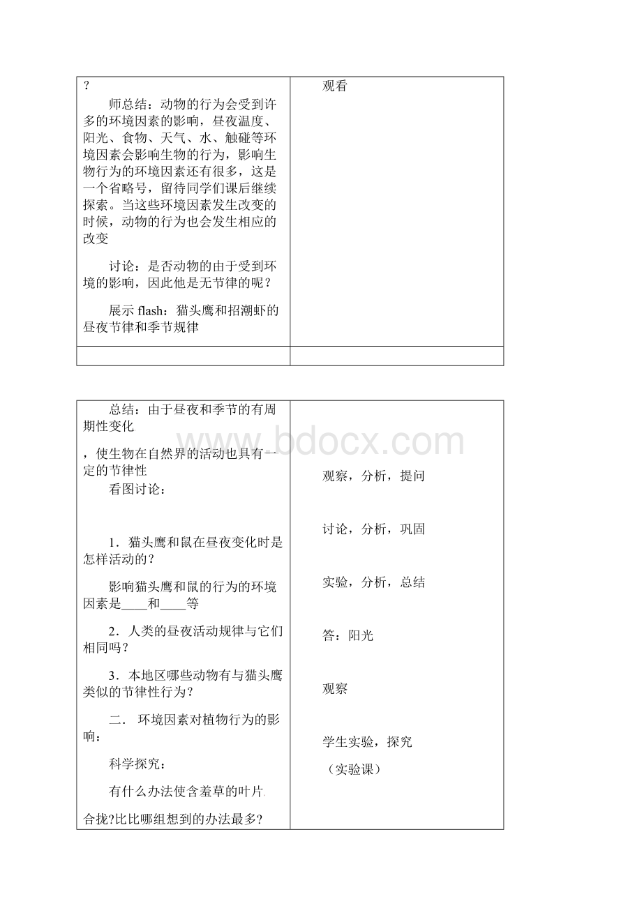 八年级科学上册31植物生命活动的调节教案浙教版.docx_第3页