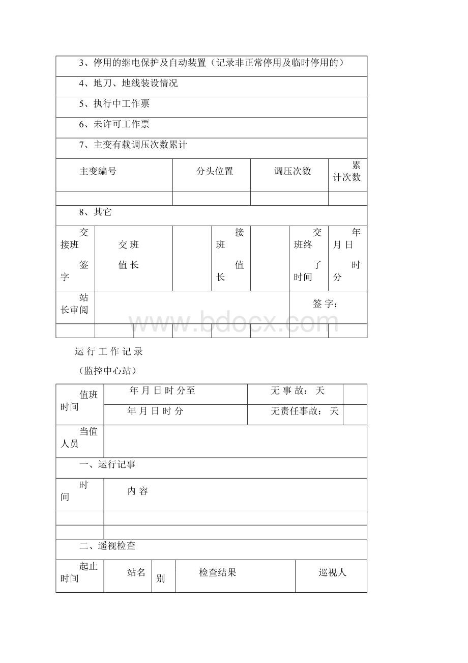 变电站记录及技术台帐格式文档格式.docx_第2页