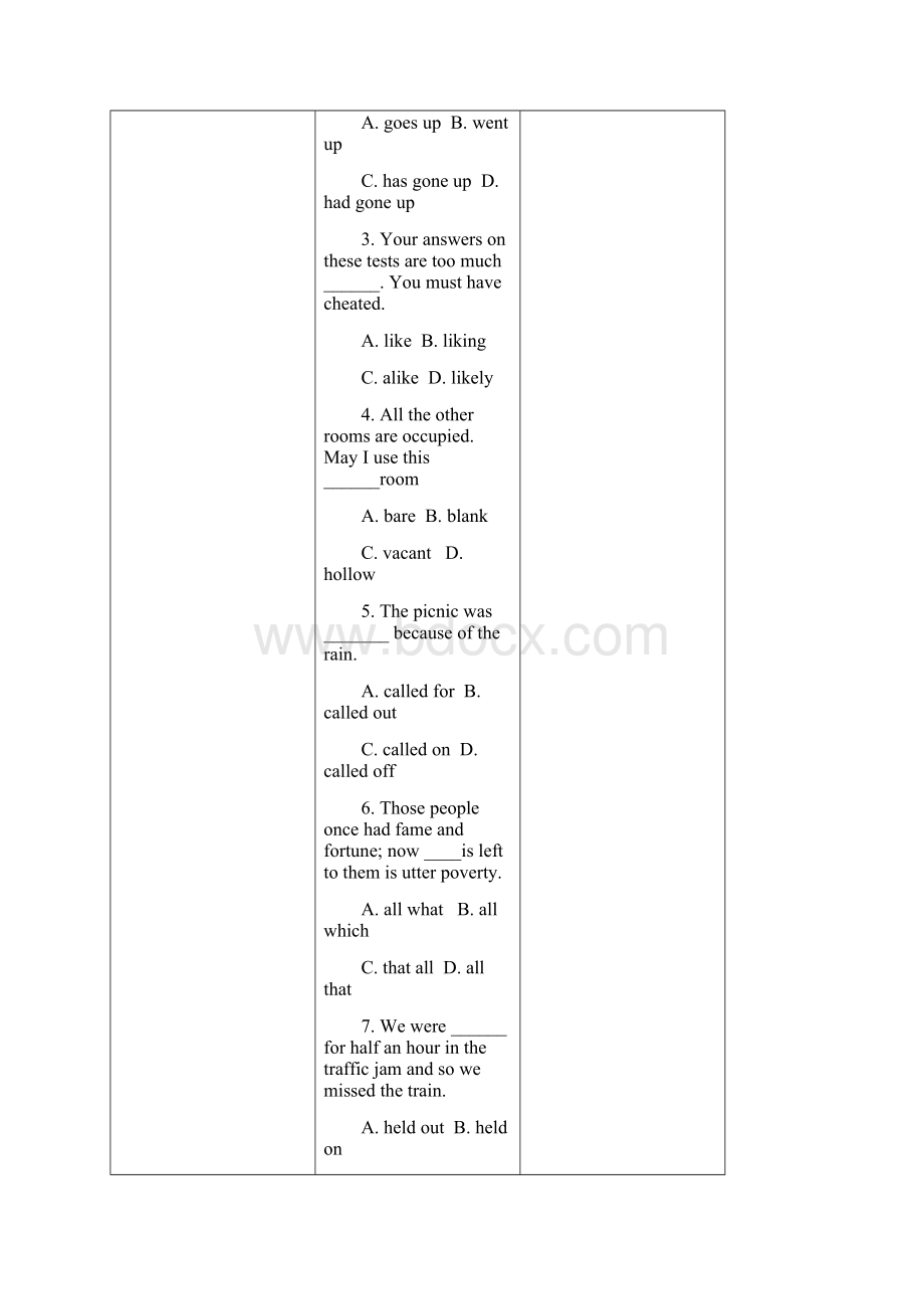 辽宁省成人本科生学士学位英语课程考试Word文档下载推荐.docx_第2页