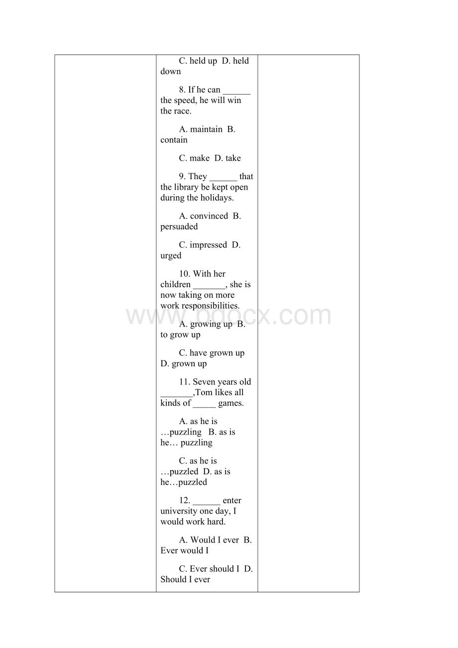 辽宁省成人本科生学士学位英语课程考试Word文档下载推荐.docx_第3页