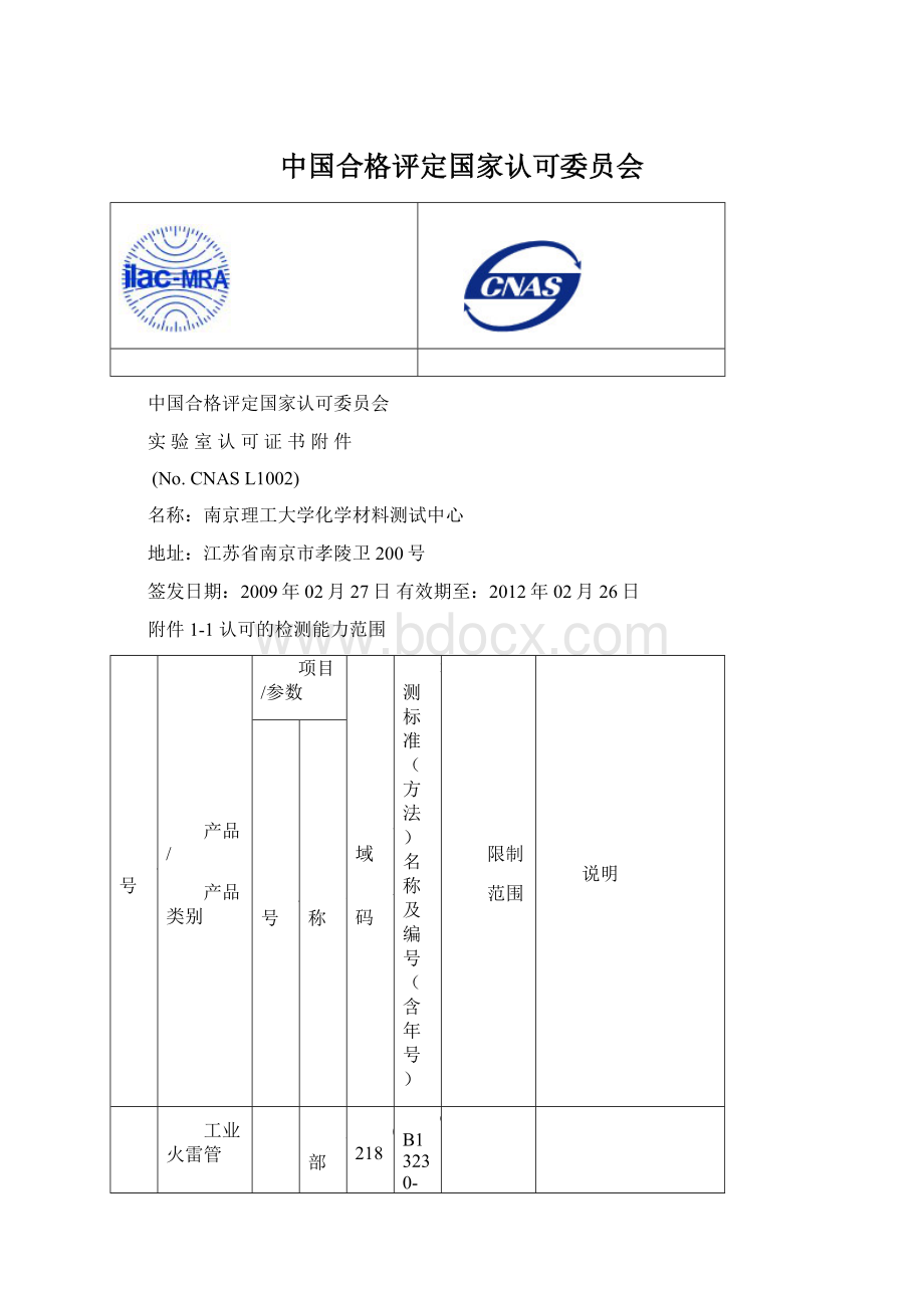 中国合格评定国家认可委员会.docx_第1页