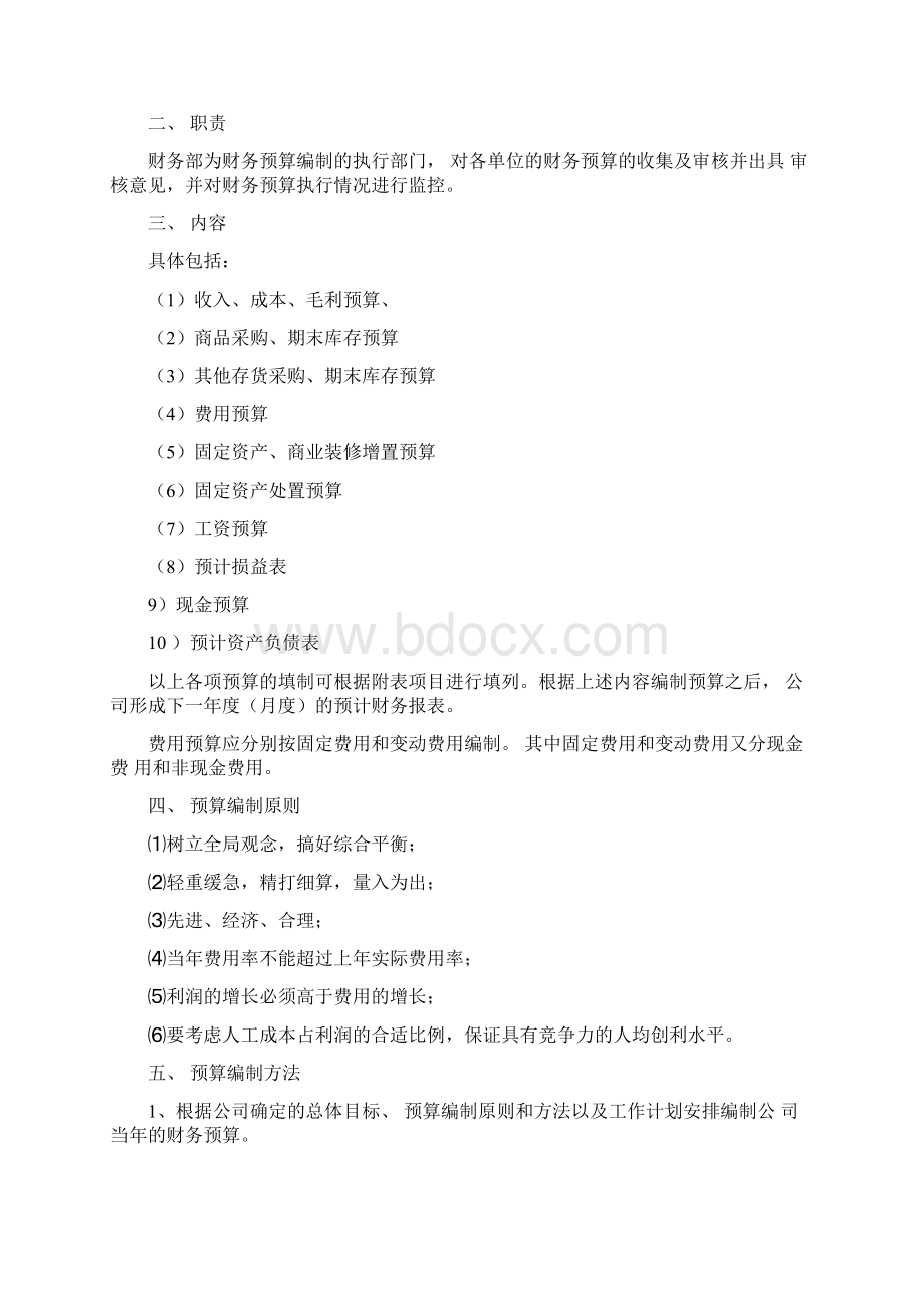 商场预算管理制度Word格式文档下载.docx_第2页