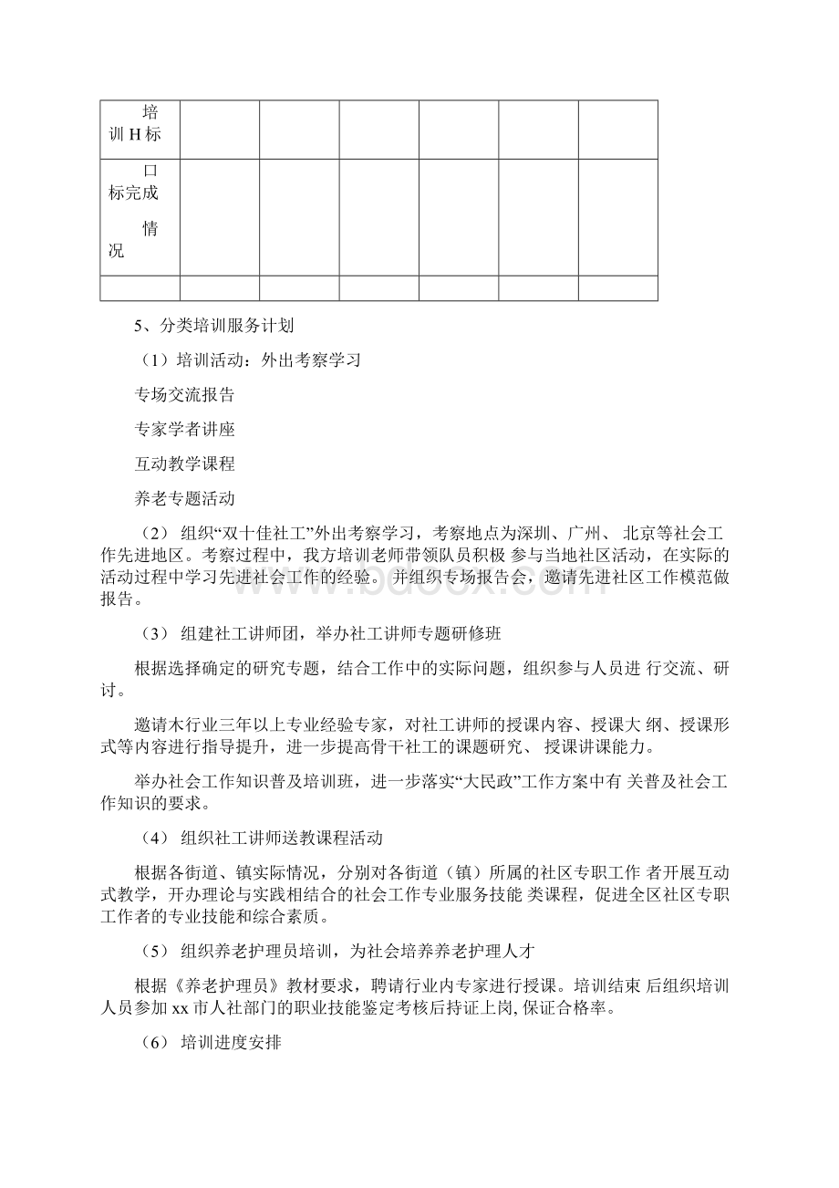 社区工作者培训中心服务计划方案.docx_第3页