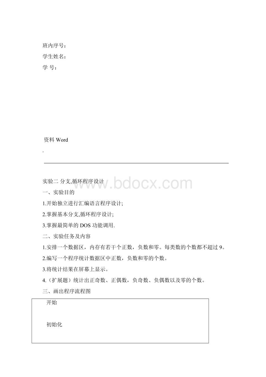 北邮微机原理实验报告Word格式文档下载.docx_第2页