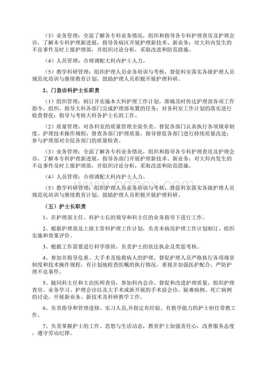 第二篇护理人员岗位职责文档格式.docx_第3页