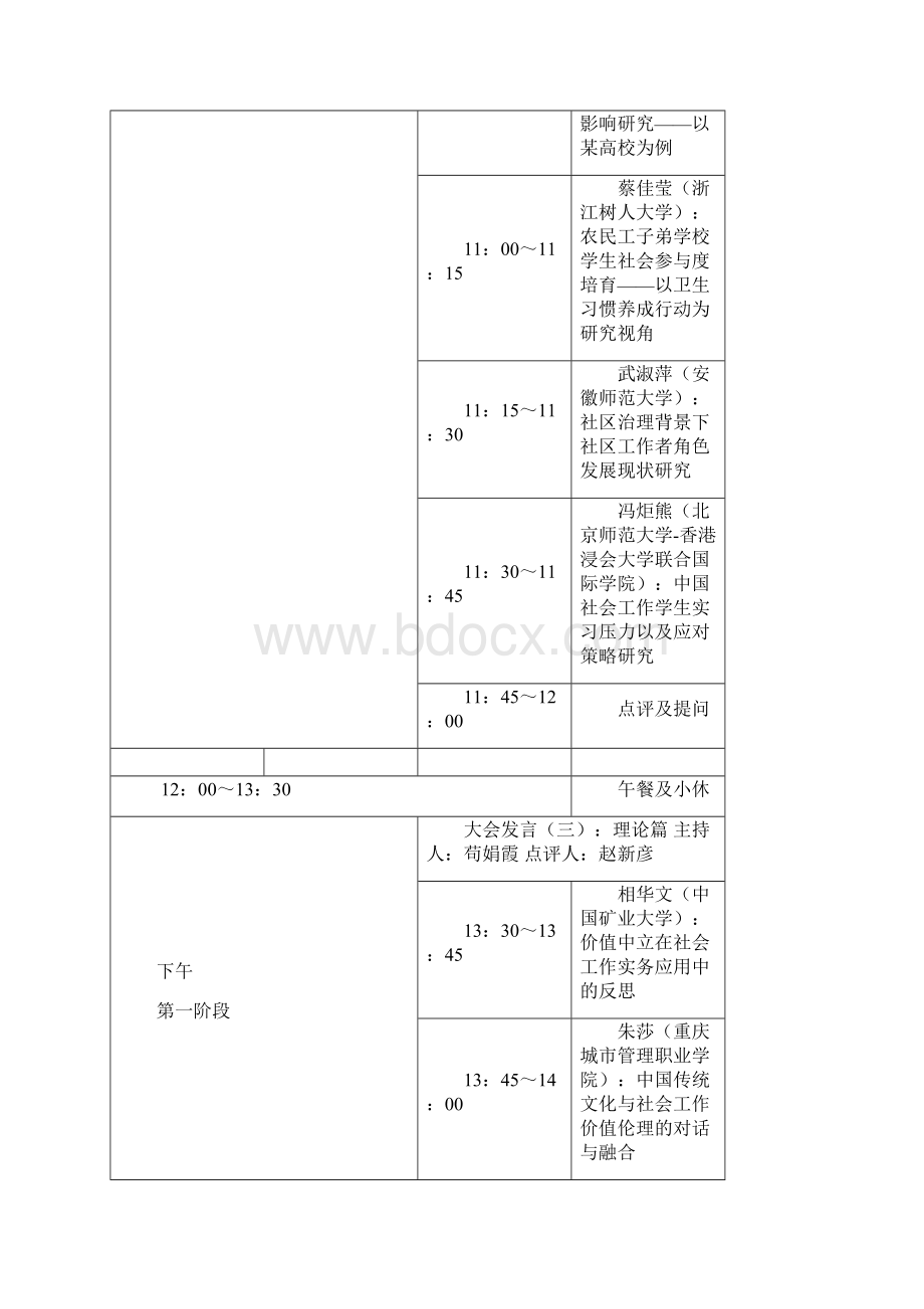 第六届中国社会工作大学生论坛日程表Word文件下载.docx_第3页