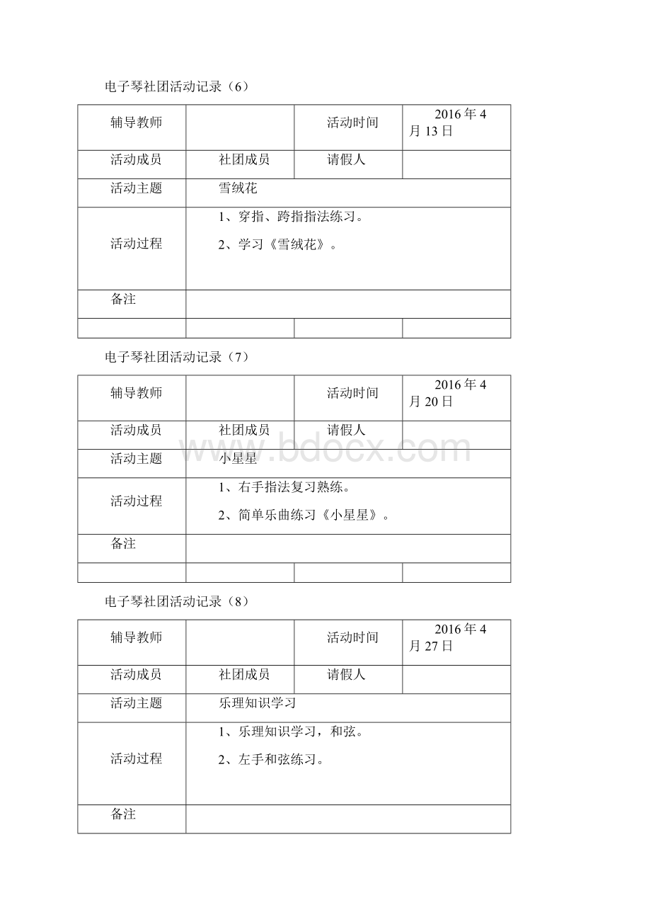 电子琴社团活动记录Word文件下载.docx_第3页