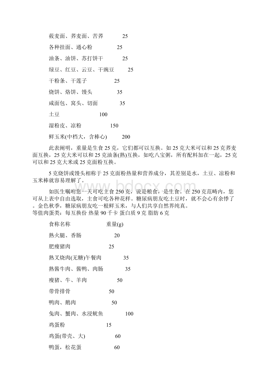 糖尿病注意事项与饮食样本Word格式文档下载.docx_第3页