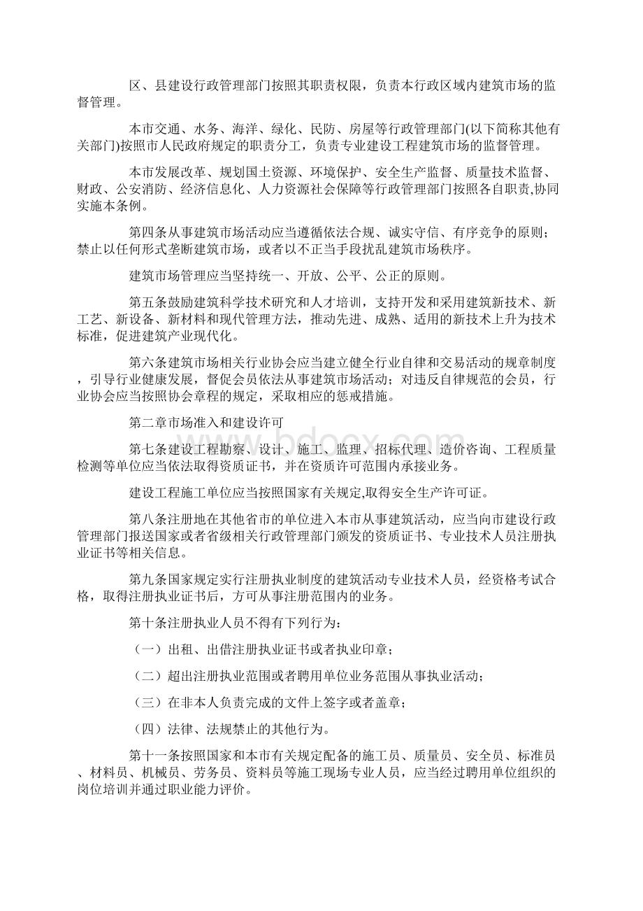 上海市建筑市场管理条例Word文档下载推荐.docx_第2页