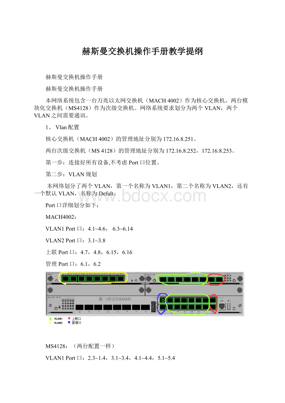 赫斯曼交换机操作手册教学提纲Word格式.docx_第1页