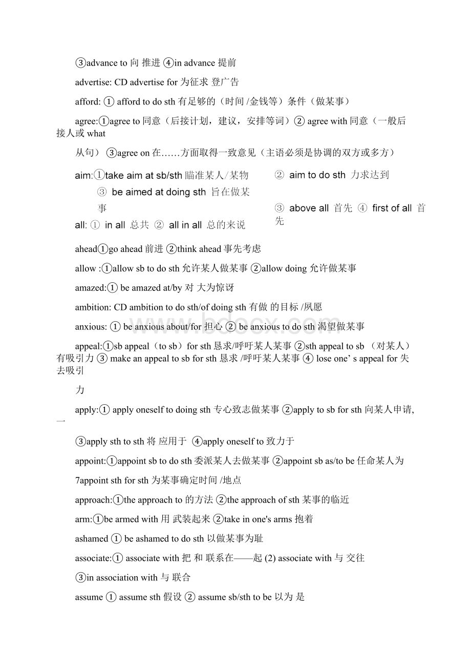 高中英语短语重点词汇.docx_第2页