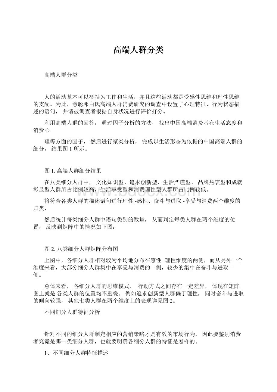 高端人群分类Word文档下载推荐.docx