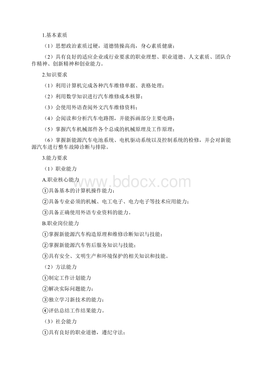 新能源汽车技术专业人才培养方案.docx_第2页