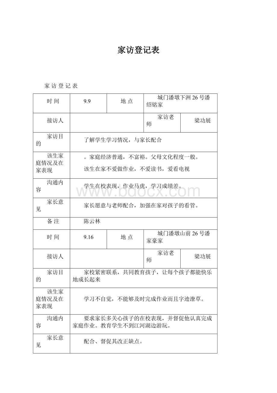 家访登记表.docx_第1页