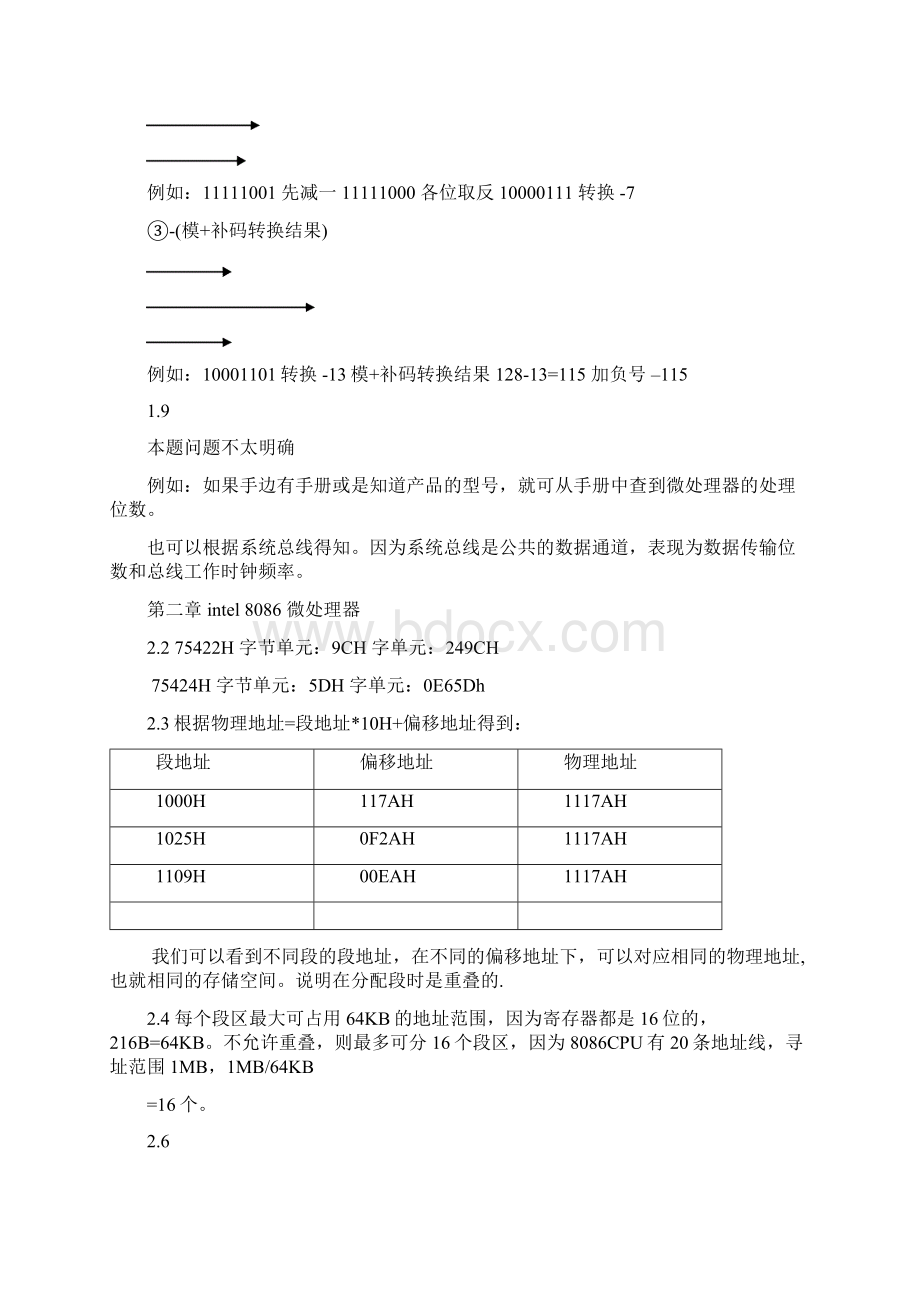 《微机原理及应用》课后答案黄冰 覃伟年 著习题参考答案.docx_第2页