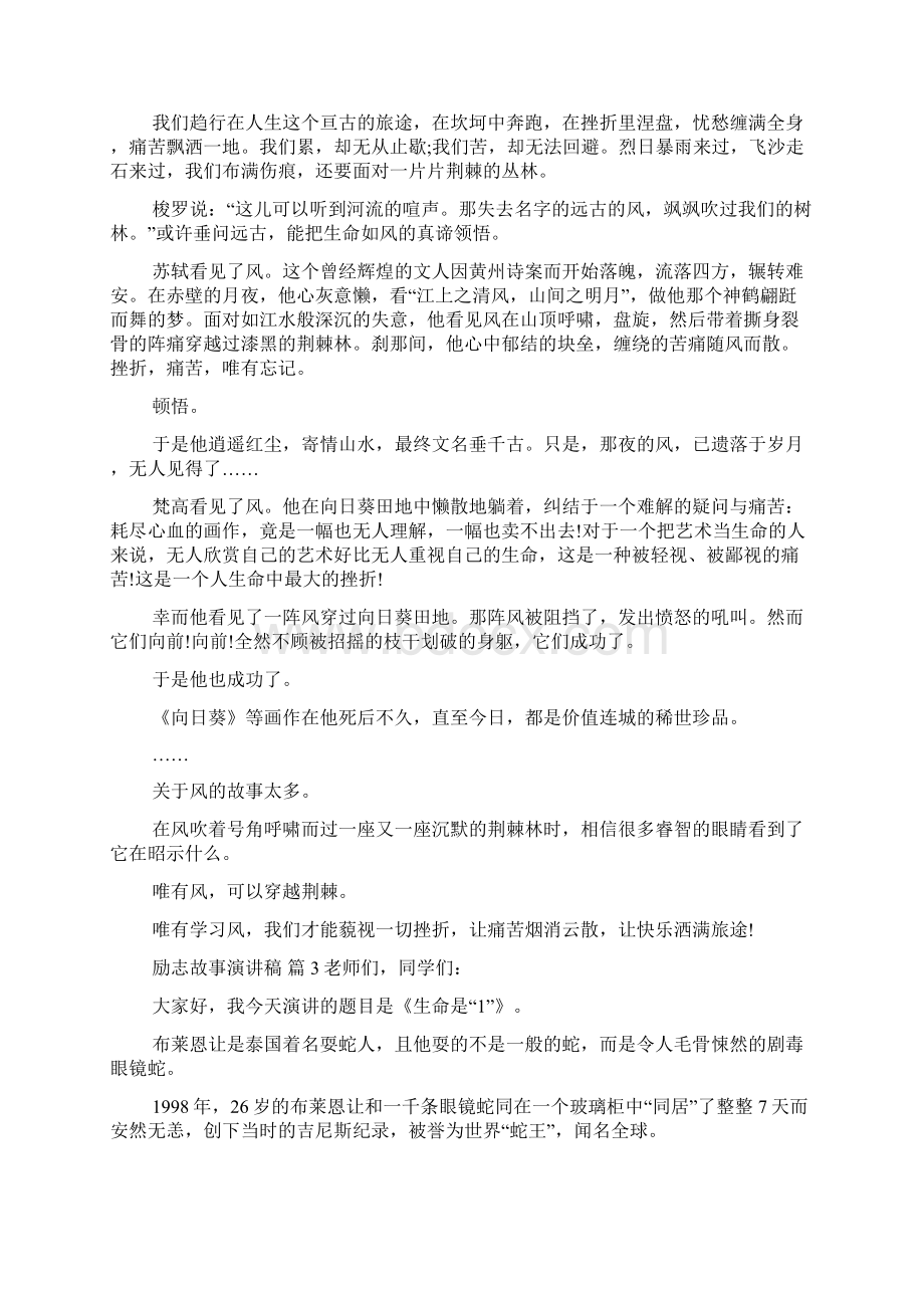 励志故事演讲稿模板集锦九篇文档格式.docx_第2页