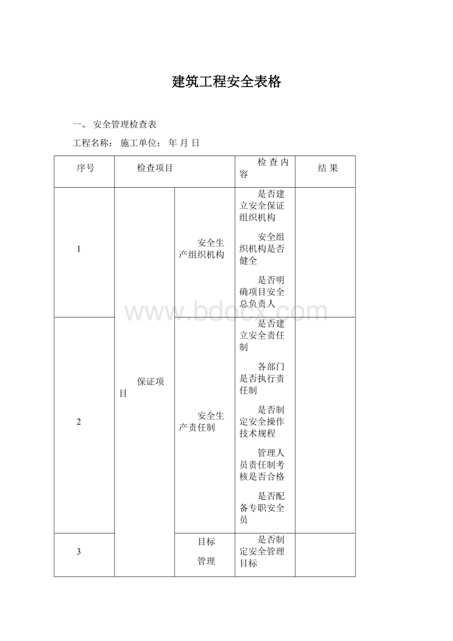 建筑工程安全表格Word下载.docx