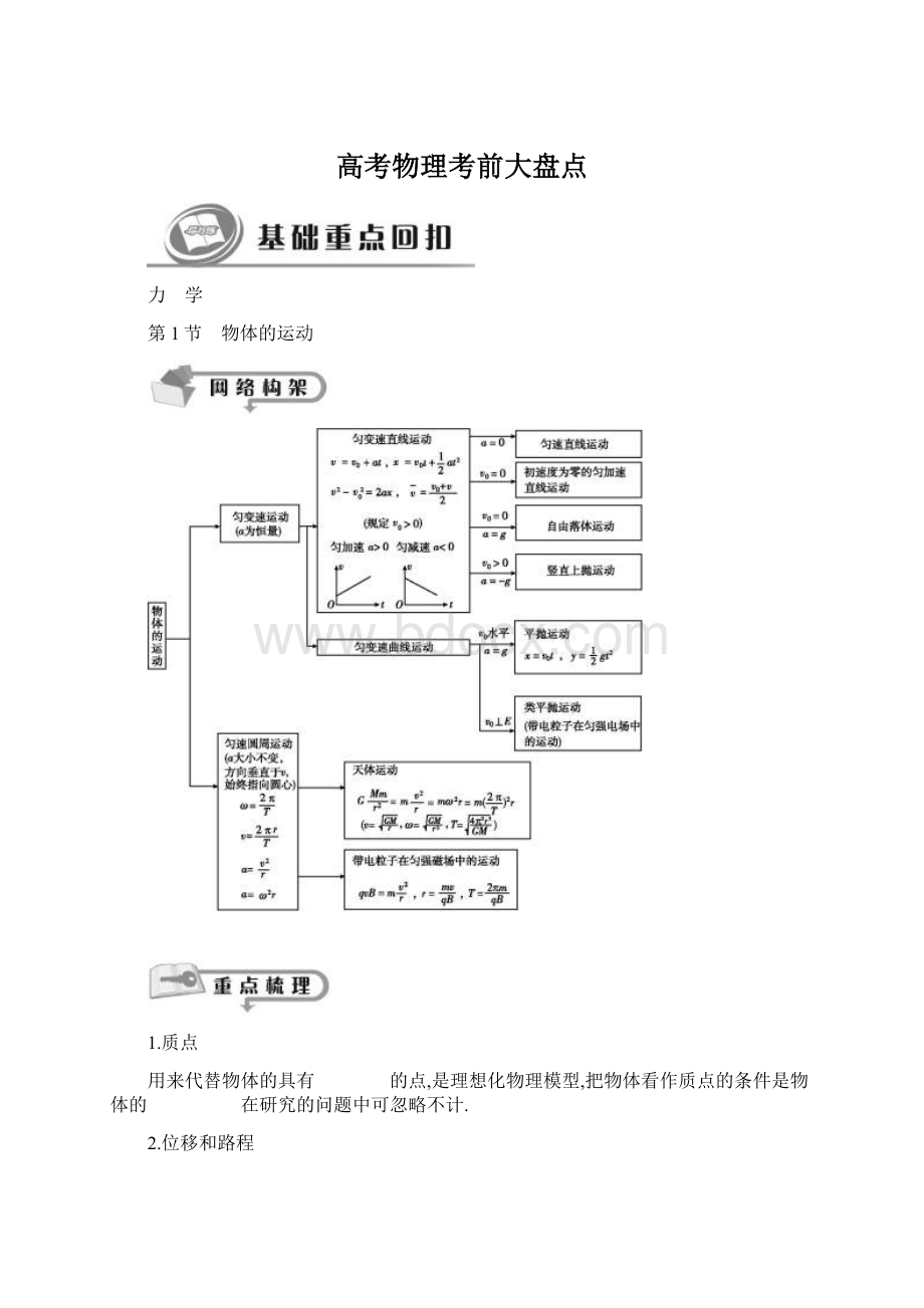 高考物理考前大盘点.docx_第1页