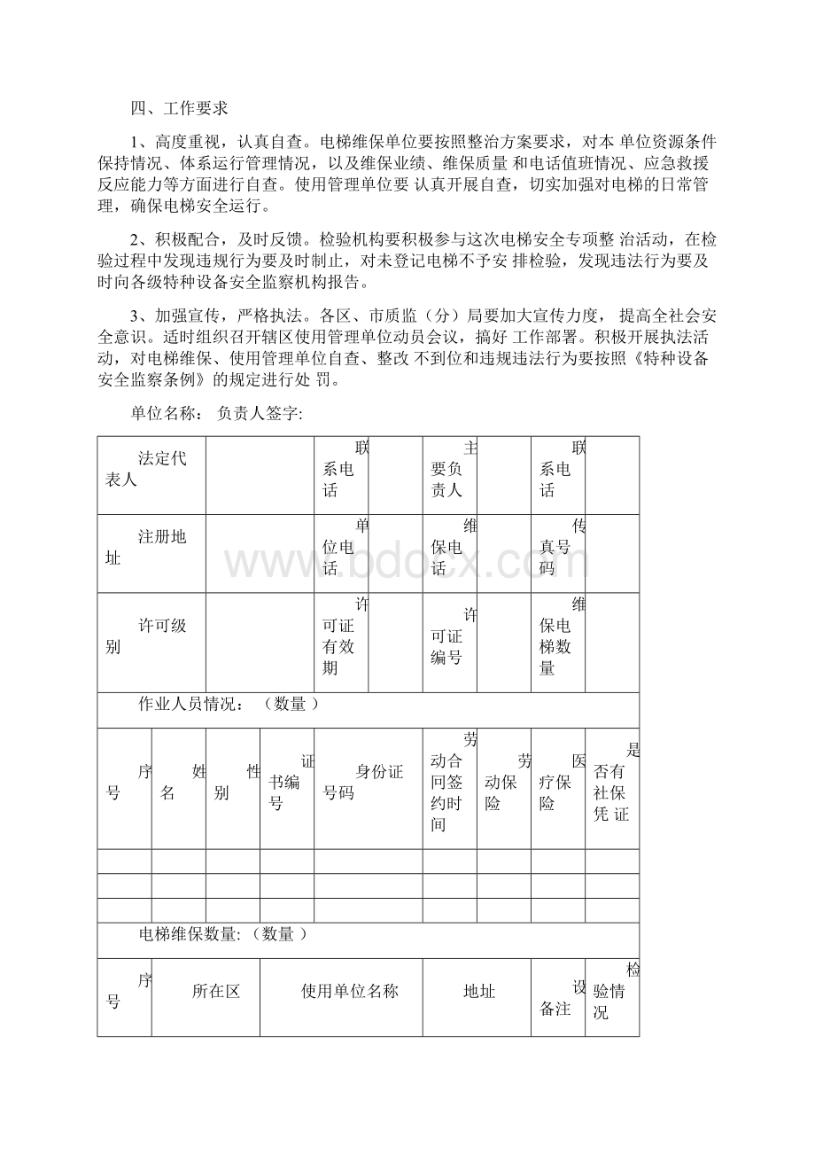 青岛市电梯安全专项整治实施方案Word文档下载推荐.docx_第3页