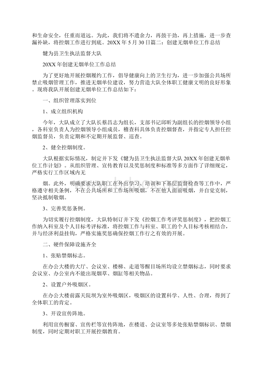 社区创无烟单位工作总结.docx_第2页