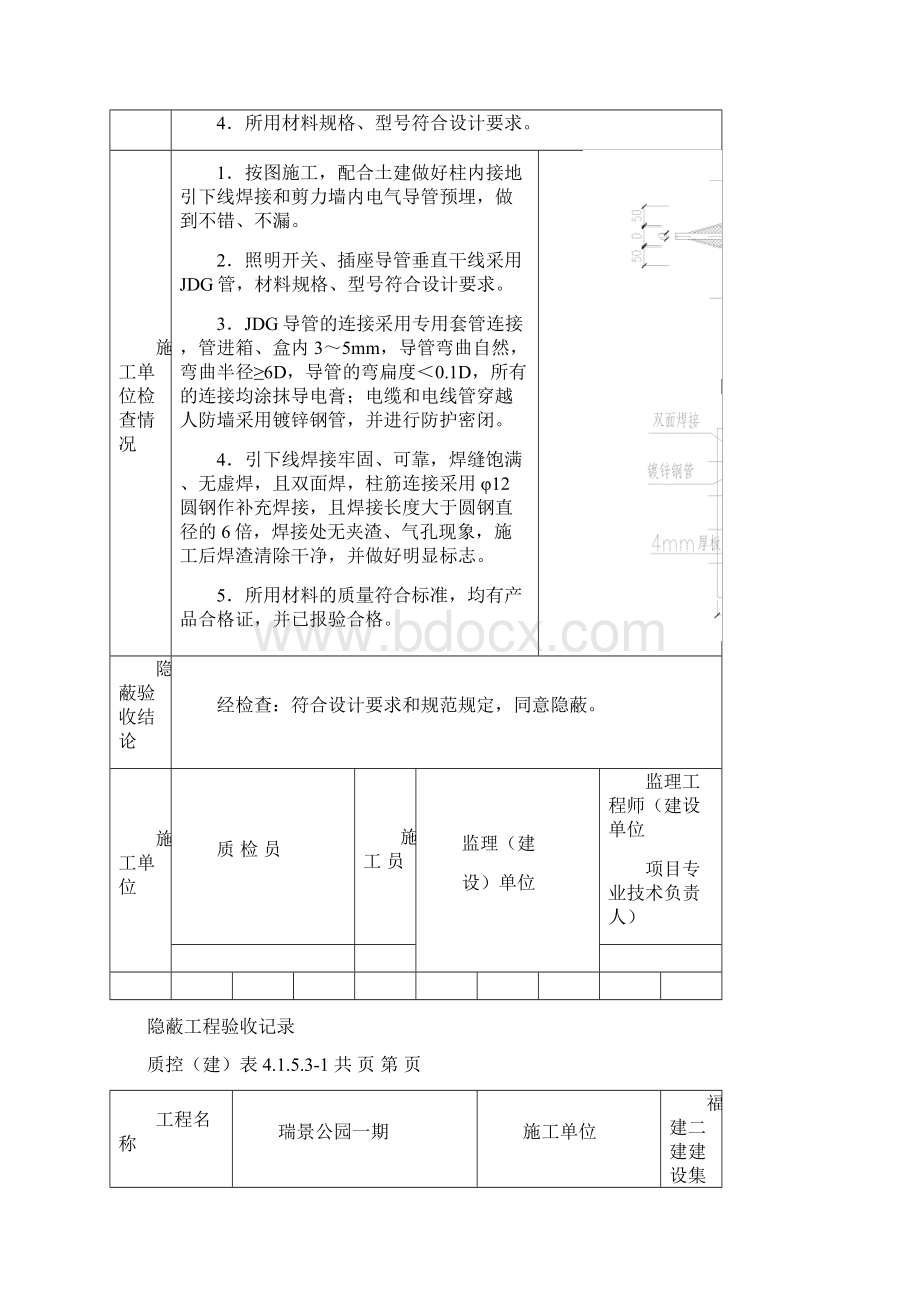 水电隐蔽工程验收记录范例之欧阳生创编.docx_第2页