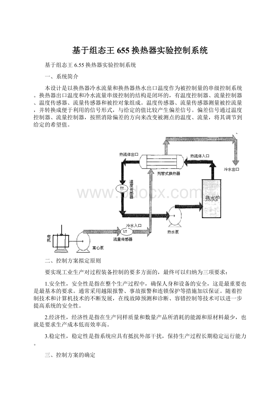 基于组态王655换热器实验控制系统.docx_第1页