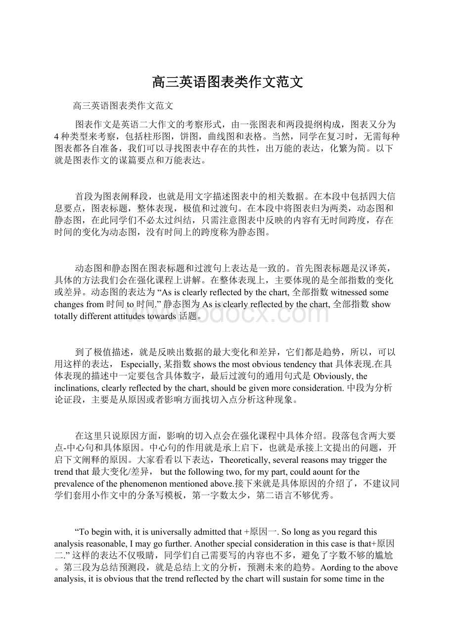 高三英语图表类作文范文Word下载.docx