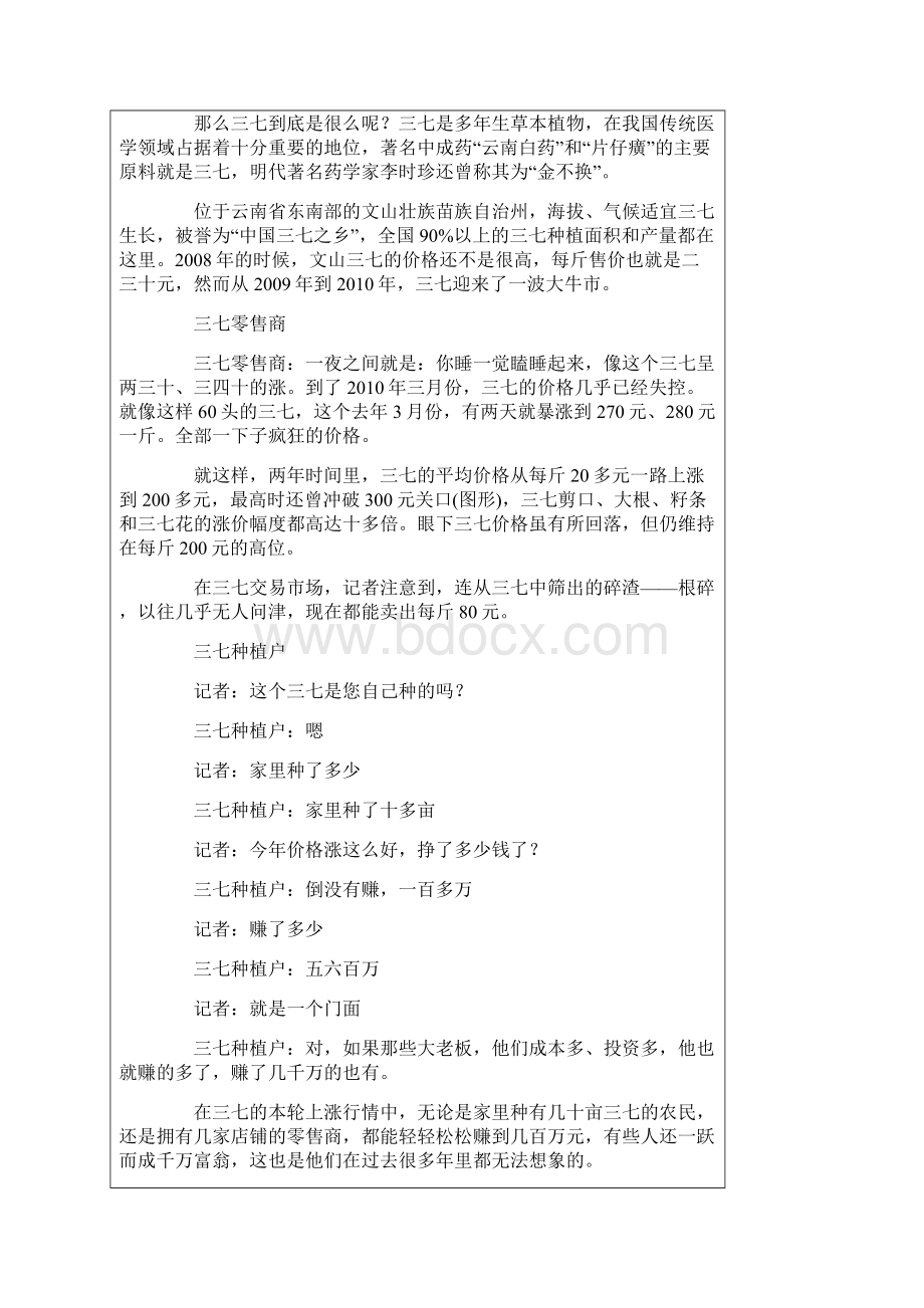 中药材三七价格暴涨10倍背后的人为因素不可忽视.docx_第3页