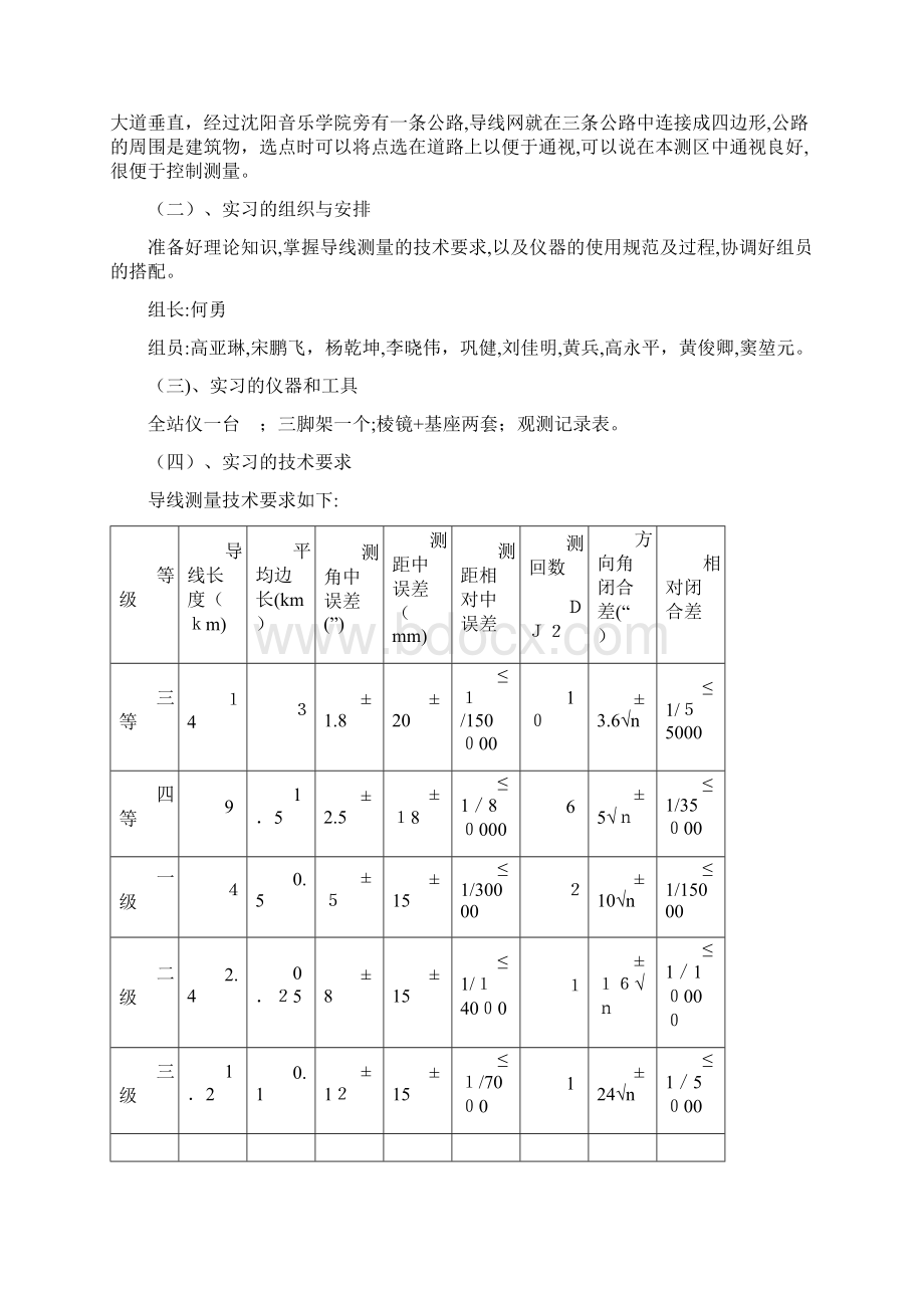 沈阳建筑大学控制测量实习报告Word文件下载.docx_第3页