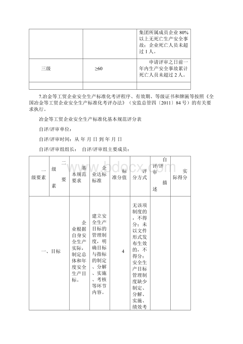 二级安全生产标准化企业评分细则Word格式.docx_第2页