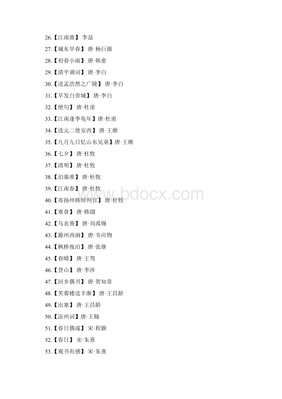 小学国学经典必背篇目初级精编版Word文档格式.docx_第2页