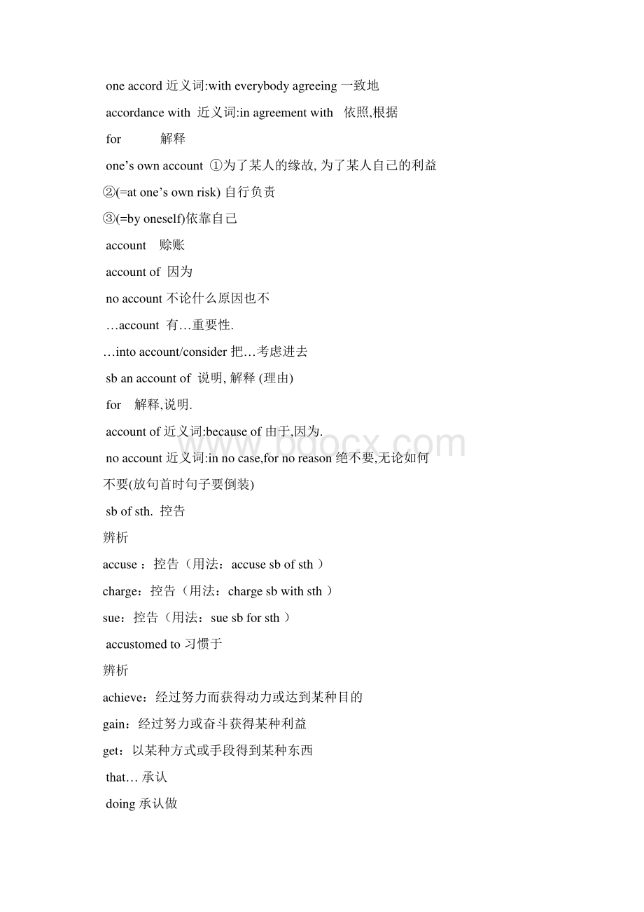 考研英语常用词组大全4249个详细版Word下载.docx_第3页