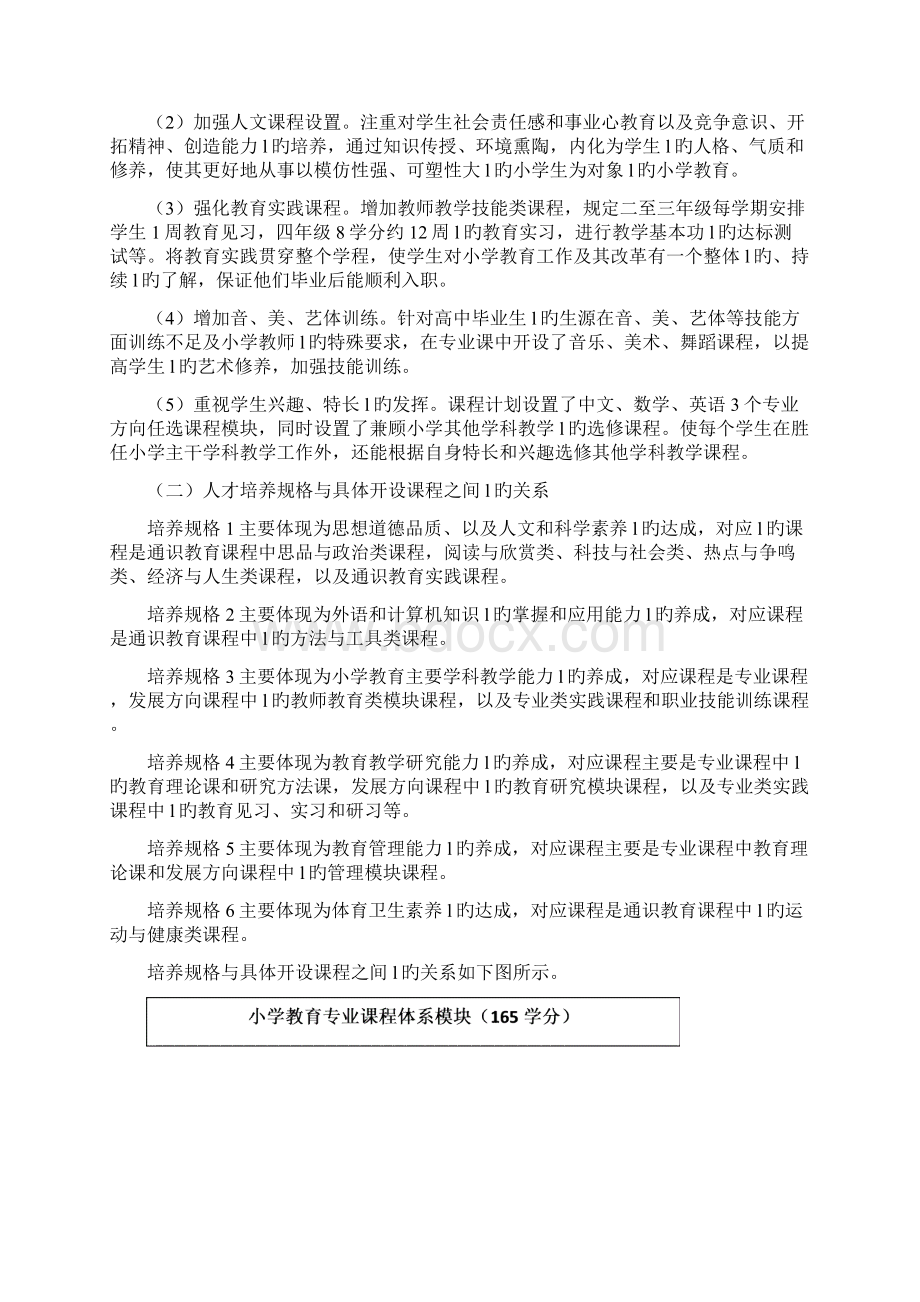 小学教育专业本科人才培养方向计划可行性方案.docx_第3页