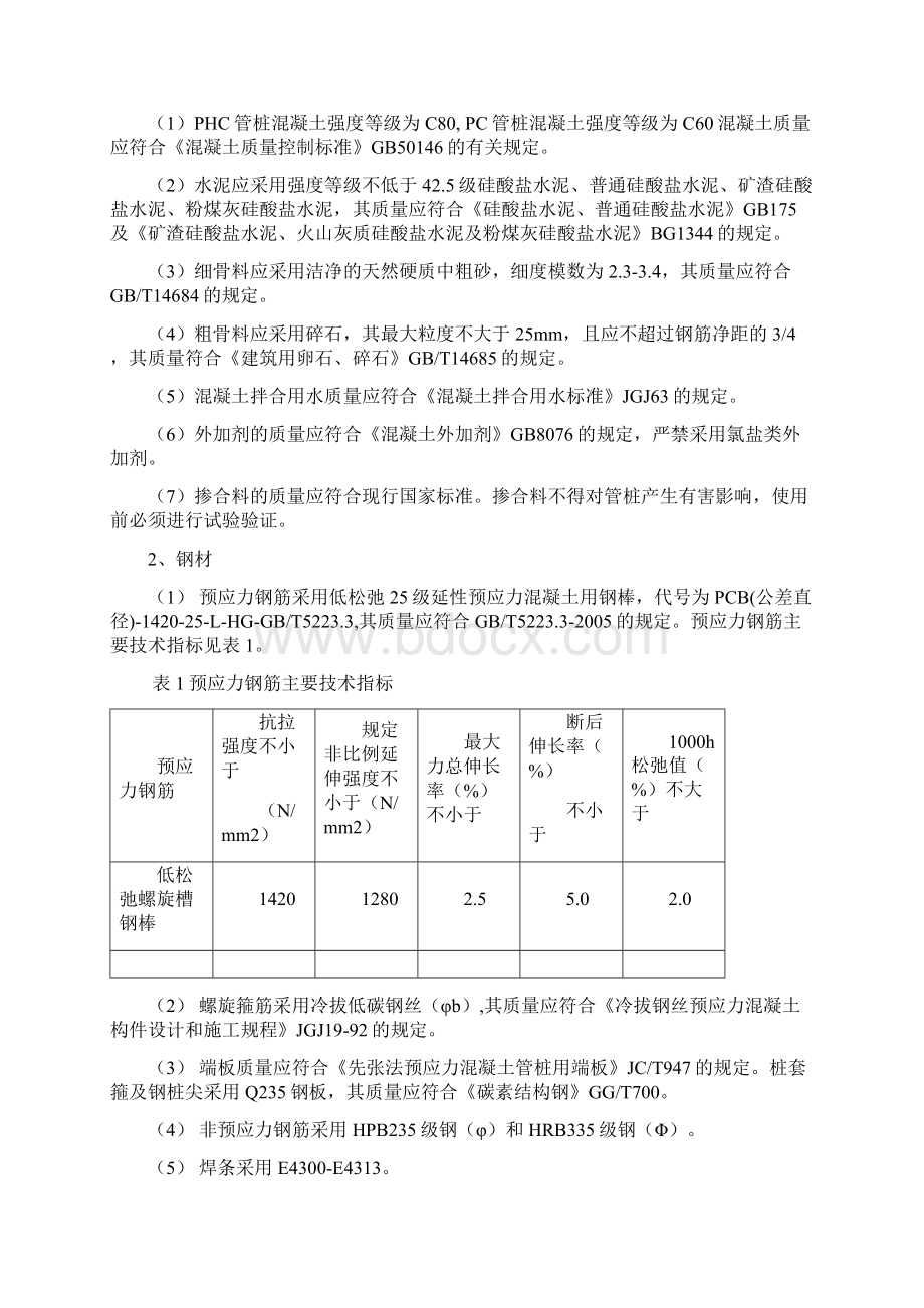 PHC管桩选用表分析文档格式.docx_第2页